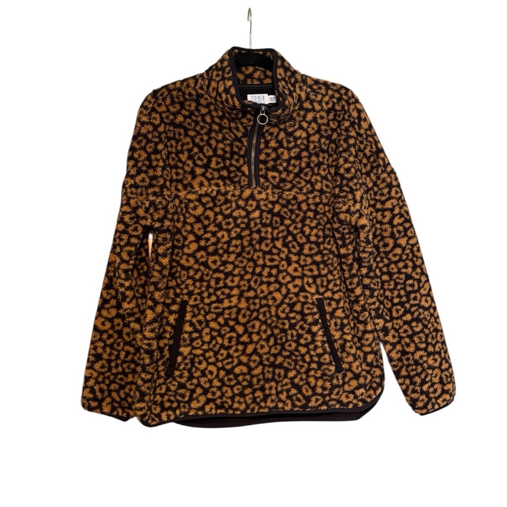 Leopard Print Fleece Jacket